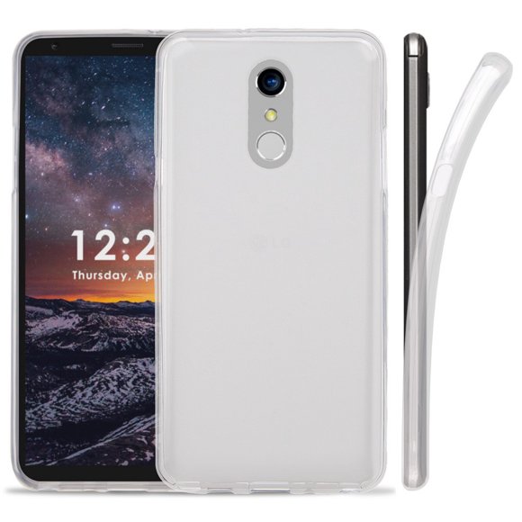 Case for LG Stylo 4, Clear Frosted See-Thru Flex Gel TPU Skin Slim Cover for LG Stylo-4, Stylus-4, Stylo 4 Plus, Q Stylus (Q710MS, Q710AL, Q710ULM)