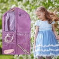thumbnail image 2 of Numjaw Garment Bag,40 inch Garment Bags for Hanging Clothes,Waterproof Hanging Garment Bags,Garment Bags for Travel Storage(Purple), 2 of 7