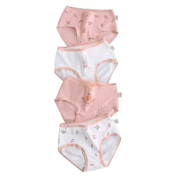 4uds Pantalones cortos de encaje Calzoncillos de verano para niños Niña grande Pantalones cortos de encaje Elástico de encaje - Altura recomendada 130-140cm