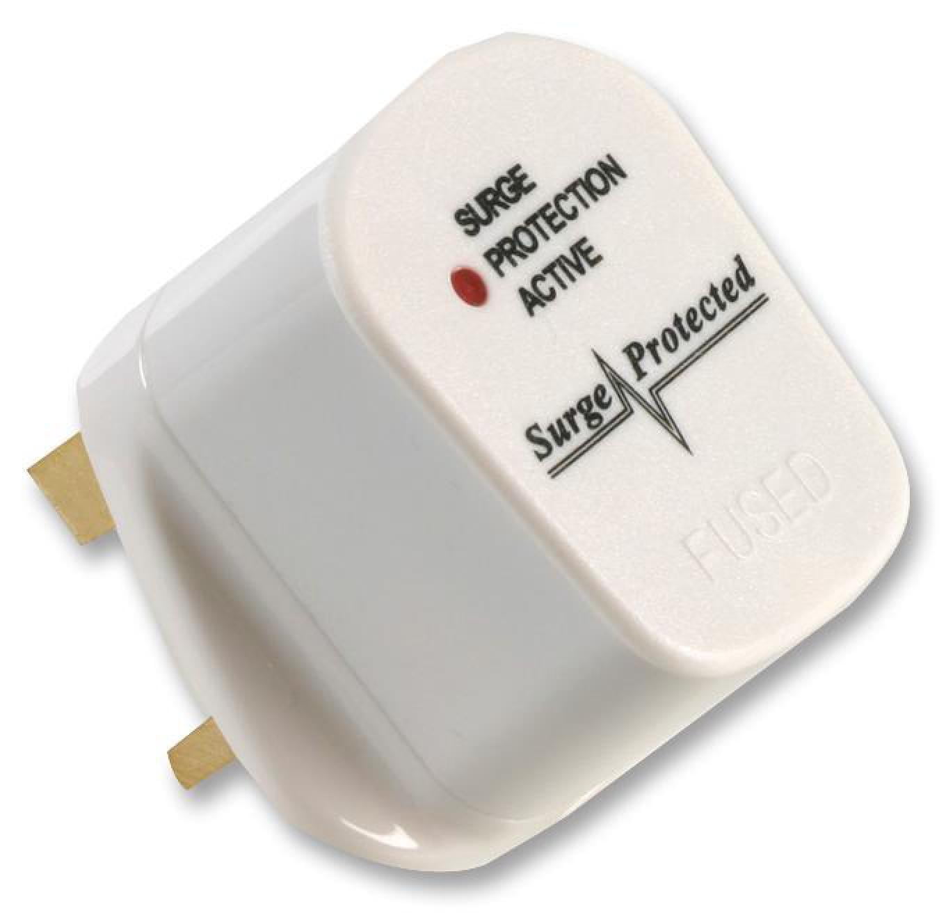 PRO ELEC Surge Protected Plug Top, 5A Fuse