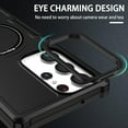 thumbnail image 6 of Magnetic Phone Case for Samsung Galaxy S23 Ultra Compatible for Magsafe, Military-Grade Shockproof Protective Case with Built-in Magnet Circle for Samsung Galaxy S23 Ultra, MS Black, 6 of 18