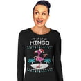 thumbnail image 2 of Tstars Womens Ugly Christmas Sweater Fa La La Flamingo Christmas Gift Funny Humor Holiday Shirts Xmas Party Christmas Gifts for Her Women Long Sleeve T Shirt Ugly Xmas Sweater, 2 of 5