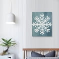 thumbnail image 3 of Nawypu  Snowflakes Wall Picture Set Vintage Winter Canvas Wall Decor Let it Snow Sign Artwork for Home Christmas, 3 of 4