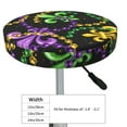 thumbnail image 4 of Lsque Mardi Gras6 Round Bar chair cushion covers Velvet Fabric Premium Comfort Protects from Scratches and Stains for 14-17 Inch Chair- 13 inch, 4 of 7