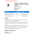 thumbnail image 2 of Thermostat - Compatible with 2016 Chevy Cruze Limited 1.4L 4-Cylinder LUV VIN B, 2 of 2