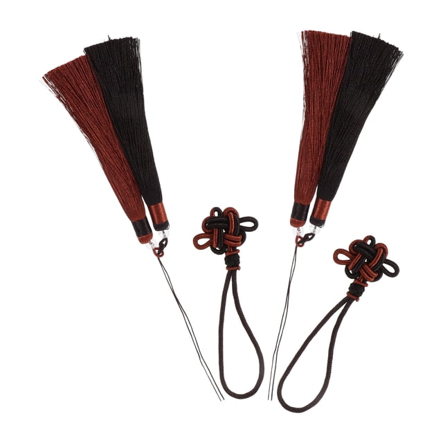 Greenadscape 2Ud Tassel Decorativo De Seda Para Empuñadura De Espada China Ideal Para Artes Marciales Y Exhibiciones