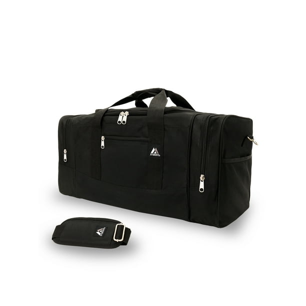 Everest Unisex Sporty Gear Duffel Bag Large Black