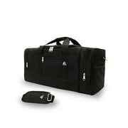 Everest Unisex 25" Dual Zippered Sport Duffel Bag, Black