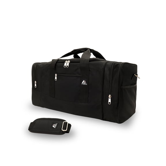 Everest Unisex 25" Dual Zippered Sport Duffel Bag, Black