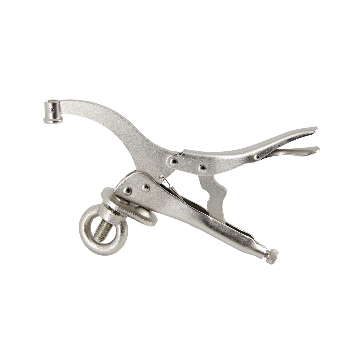 9 inch drill press, woodworking jig with lock and release lever