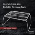 thumbnail image 1 of BBQ Grill Rack Portable Grill Table Desk Plegable para cocinar Picnic Accesorios, 1 of 9