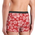 thumbnail image 5 of Disketp Red Hibiscus Flower Men'S Boxer Briefs,Soft And Breathable Cotton Underwear With Comfortflex Waistband, 5 of 9