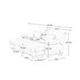 thumbnail image 2 of Alvantor Oversized Modular Sectional Sofa 2 Seat U Shaped Cloud Couch 94" Chenille Deep Seat Sofa with Convertible Ottomans for Living Room Bedroom Blue, 2 of 9
