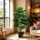thumbnail image 4 of Artificial Potted Plants with Pot PVC Fake Tropical Plants Realistic Faux Plants for Home Office House Desk Shelf Living Room Kitchen Decoration, 4 of 6