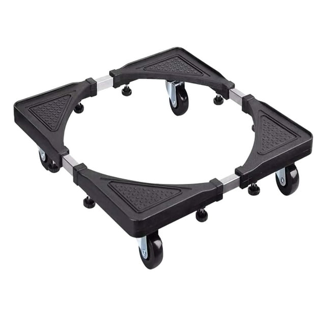 Support de Sol pour Machine à Laver, Chariot Réglable avec Base Mobile pour Réfrigérateur