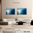 thumbnail image 4 of Elephant Stock Blue Ocean Wave Wall Art - Horizontal Canvas Wall Art - Living Room Wall Decor - Beach Canvas - Blue And Yellow Decor - 48" x 32", 4 of 8
