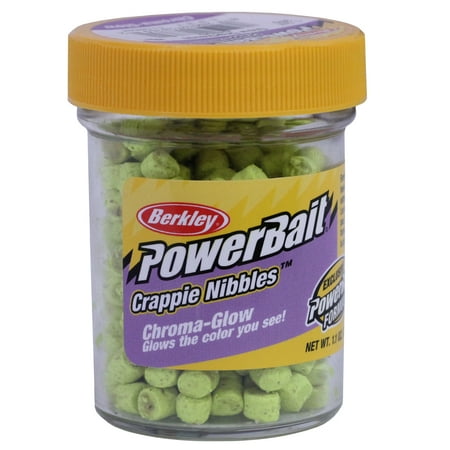 UPC: 0028632187692 | Berkley PowerBait Chroma-Glow Crappie Nibbles  Glow/Chartreuse