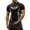 Black-1, variant on Gym Workout Men's Athletic Compression Shirt Gothic Graphic Compression Shirt Round Neck Short Sleeve Quick Dry Training Tee