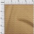 thumbnail image 2 of oneOone Georgette Viscose Yellow Fabric Geometric Craft Projects Decor Fabric Printed By The Yard 42 Inch Wide, 2 of 5