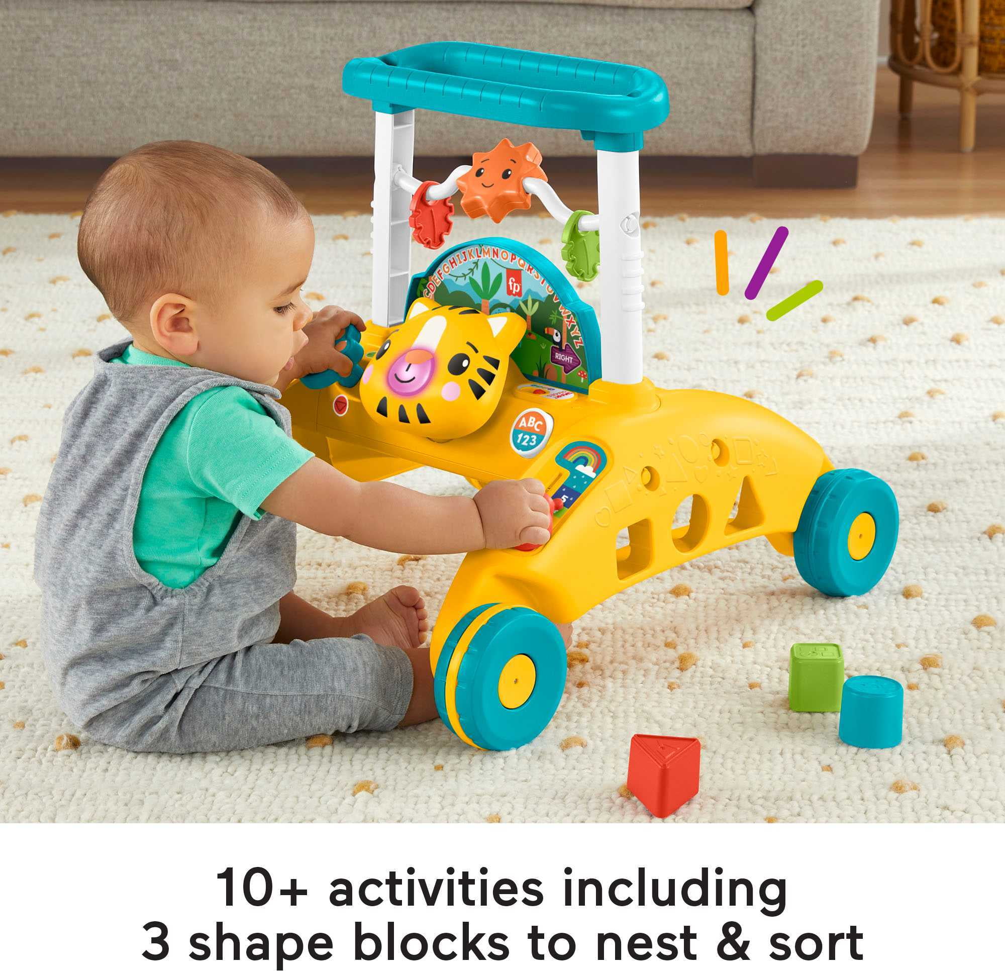 Fisher-Price 2-Sided Steady Speed Tiger Walker, Baby Learning Toy - 3