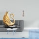 thumbnail image 2 of Elegante figura de cisne para amantes, escultura de arte moderno, estatua decorativa de mesa para sala de estar, armario, estantería, regalo de aniver, 2 of 8
