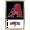 Gold Framed Version, variant on MLB Arizona Diamondbacks - Logo 22 Wall Poster, 22.375" x 34"