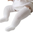thumbnail image 3 of Newborn Baby Thigh High Sock, Infant Solid Color Crimp Socks Autumn and Winter Stocking, 3 of 5
