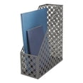 thumbnail image 2 of Realspace® Streya Cut-Metal Magazine File Holder, 12"H x 4"W x 9-7/8"D, Gray, 2 of 6