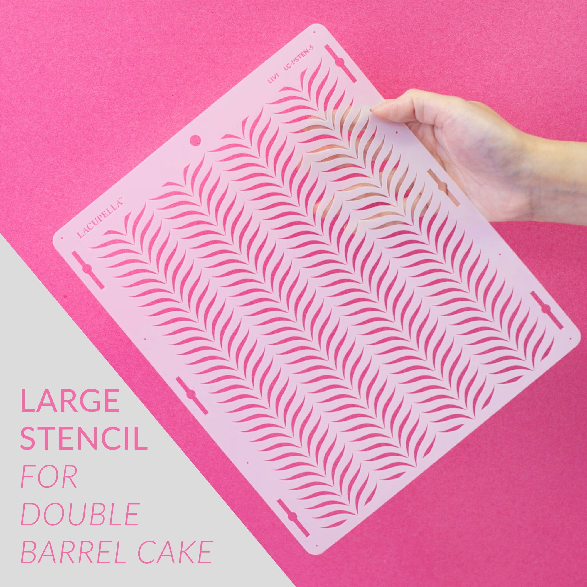 Lacupella Alphabet Pattern Stencil TULIS