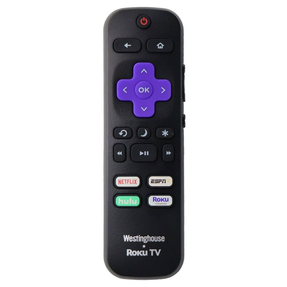 Westinghouse TV Remote Control Netflix/ESPN/Hulu Keys Black