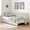 Beige, variant on Noble House Haylie Twin Size Velvet Upholstered Daybed with Storage Drawers, Adjustable Daybed Sleeper Sofa, Beige