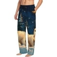 thumbnail image 6 of Rateoe Starry Sky Sleep White Bear Pattern Men’s Ultra-Soft Comfy Pajama Lounge Pants Sleepwear,Comfortable Lounge Wear,lightweight Pajamas, Casual Home Wear-Large, 6 of 6