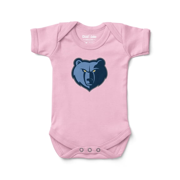Newborn & Infant Chad & Jake Pink Memphis Grizzlies Primary Logo Bodysuit