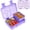 Light Purple, variant on Bento Kids Lunch Box, 6 Compartments BPA Free Bento Box for Kids, Lunch Containers, Dishwasher Safe Back to School Snack Lunch Box, Ideal Portion Sizes On-the-Go Meal, Ages 3+,School(Pink)
