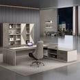 thumbnail image 2 of Executive L Shaped Desk Study Table StandingOffice Folding Cute Desk Accessories Escritorios De Ordenador Modern Furniture My Lux Decor Round, 2 of 20