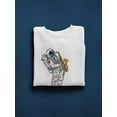 thumbnail image 3 of Astronaut Saxophonist. Sweatshirt Men -Image by Shutterstock, Male XX-Large, 3 of 4