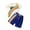 ZT Blue, variant on Toddler Boys Outfits Summer Short Sleeved Shorts Knitted Cartoon Airplane Pattern Suit Activewear Set,2-Piece,Size 3 Years-4 Years