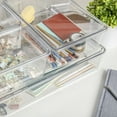 thumbnail image 6 of Martha Stewart Brody Stackable Plastic Storage Box with Lids Office Desktop Organizers, Set of 4, 2-SM/1-MED/1-LG, 6 of 11