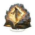 thumbnail image 1 of 2D Rotating Nativity Ornament – Acrylic Christmas Decoration with Stable Base, 1 Piece, 1 of 9
