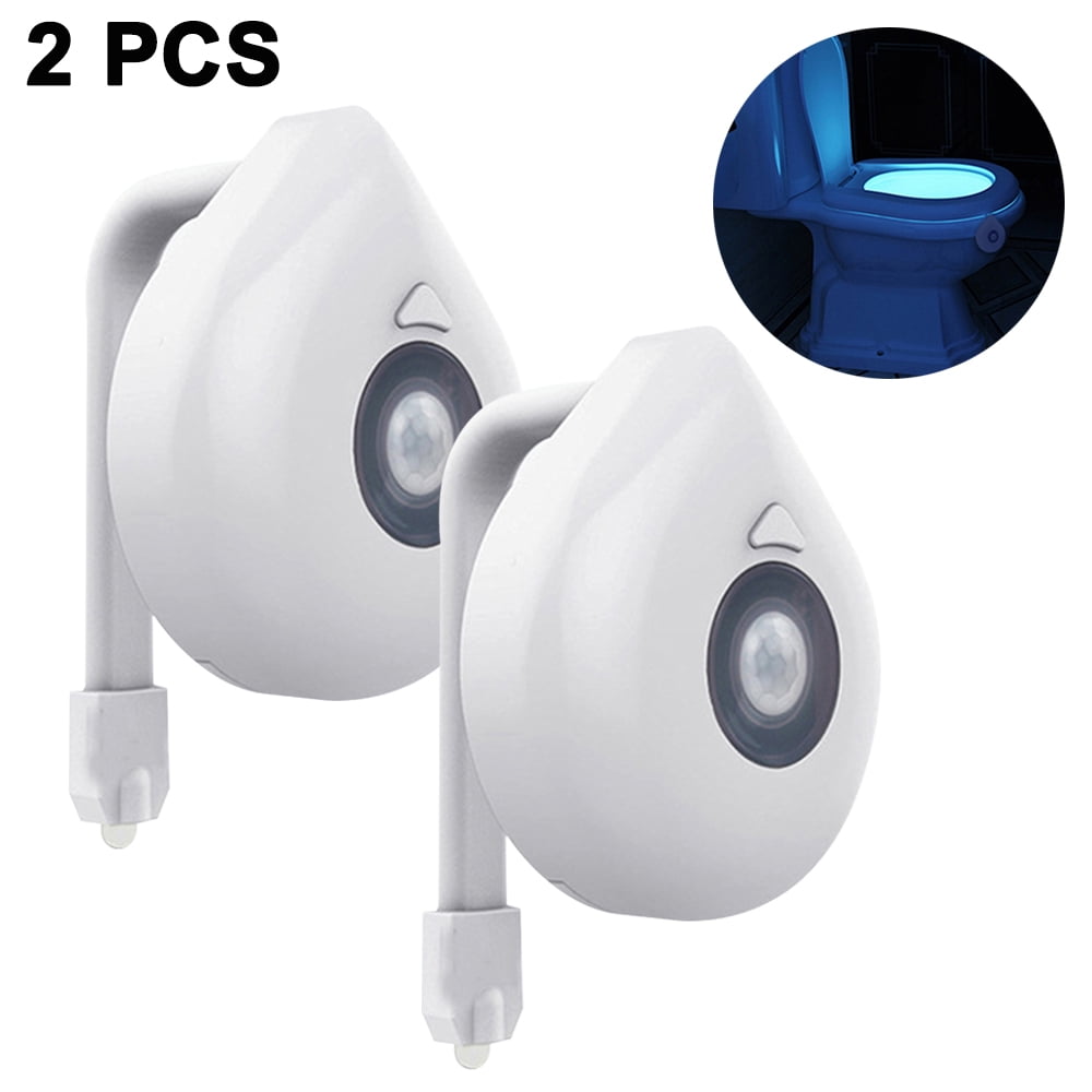 Toilet Bowl Light Night Motion Sensor Activated Device Ultra Slim