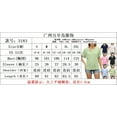 thumbnail image 2 of Yesfashion Womens Spring and Summer T-shirts V Neck Short Sleeve Buttons Tops Tee Loose Fit Blouse, 2 of 8