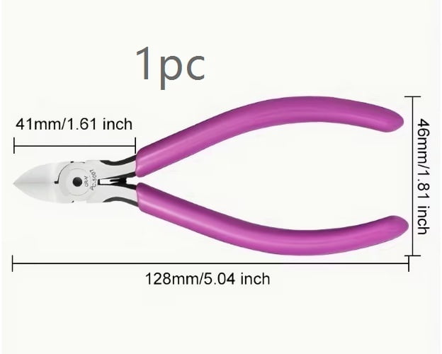 Chrome Vanadium Steel Diagonal Pliers and Wire Cutters for Crafts, Jewelry Making, and Floral Arrangements