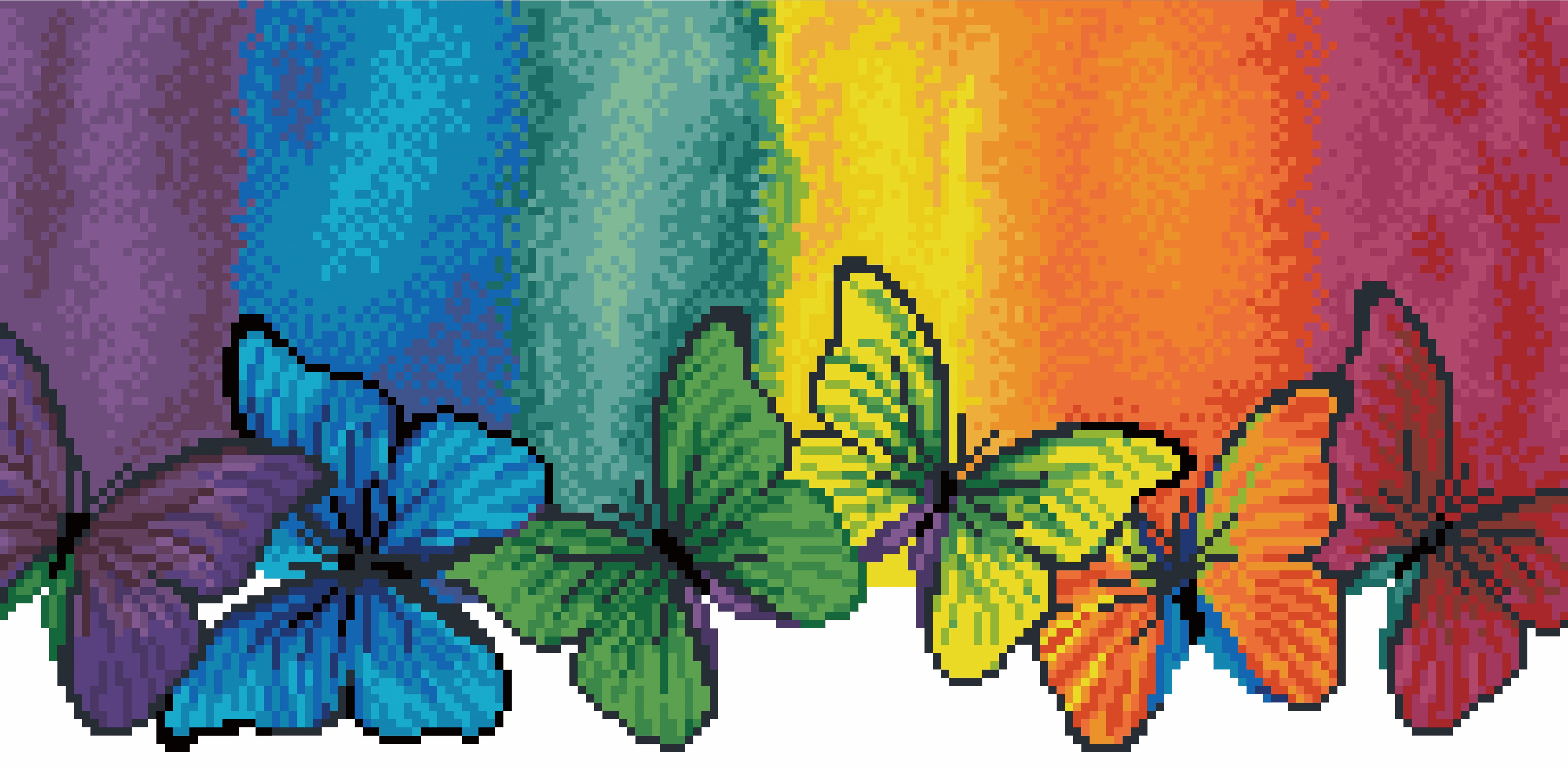 DIAMOND DOTZ?? Butterfly Rainbow Diamond Painting Kit - Walmart