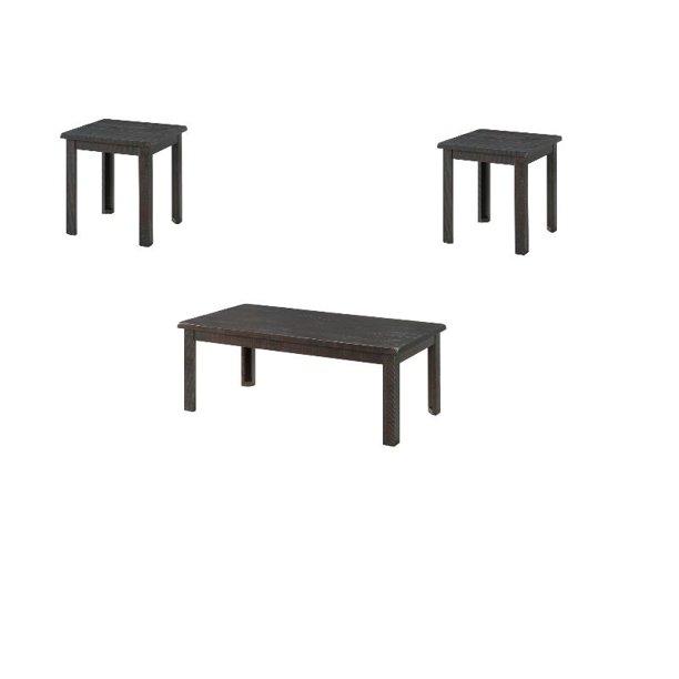 Martin Svensson Home Ventura Solid Wood Espresso Coffee Table 2 End Table Set Walmart Com Walmart Com