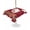 Red, variant on Outdoor Tablecloth with Umbrella Hole for Patio/Picnic/Party/Camping, Red Cute Bunnies Waterproof Table Cloth Rectangle Table Cover Washable, Farmhouse Rustic Floral Botanical (60"x 102")