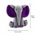 thumbnail image 3 of Crochet Kit for Beginners Adults - DIY Amigurumi Elephant Knitting Starter Kit with Yarn Sets, Crochet Animal Kit Cute Stuffed Animal Craft Birthday Gifts,Multicolor, 3 of 5