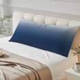 thumbnail image 4 of Navy Blue Ombre Body Pillow Covers 20"x54", Modern Abstract Art Gradient Aesthetics Soft Brushed Microfiber Breathable Throw Pillow Covers, Pillowcase with Zipper for Couch Sofa Bedroom Living Room, 4 of 9