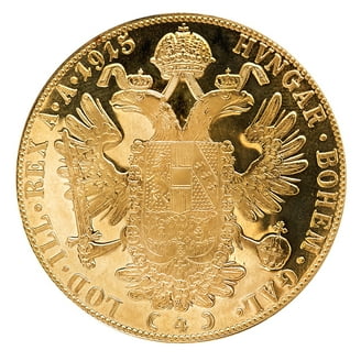 1915 Austria Gold 4 Ducat AU-BU, Emperor Franz Joseph I