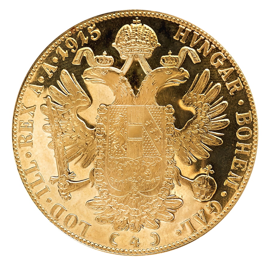 1915 Austria Gold 4 Ducat (AU-BU)