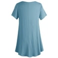 thumbnail image 2 of Made by Johnny Women's Tunic Top Casual T Shirt for Leggings S-5XL Plus Size S DENIM, 2 of 6